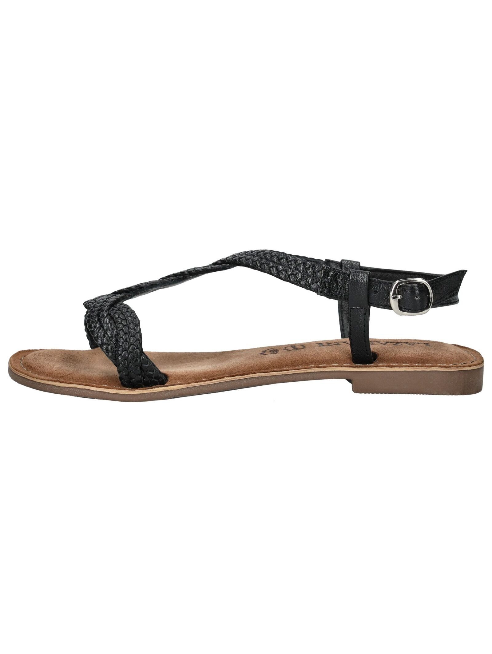 Lazamani Lazamani Sandalen Leder Riemchensandale