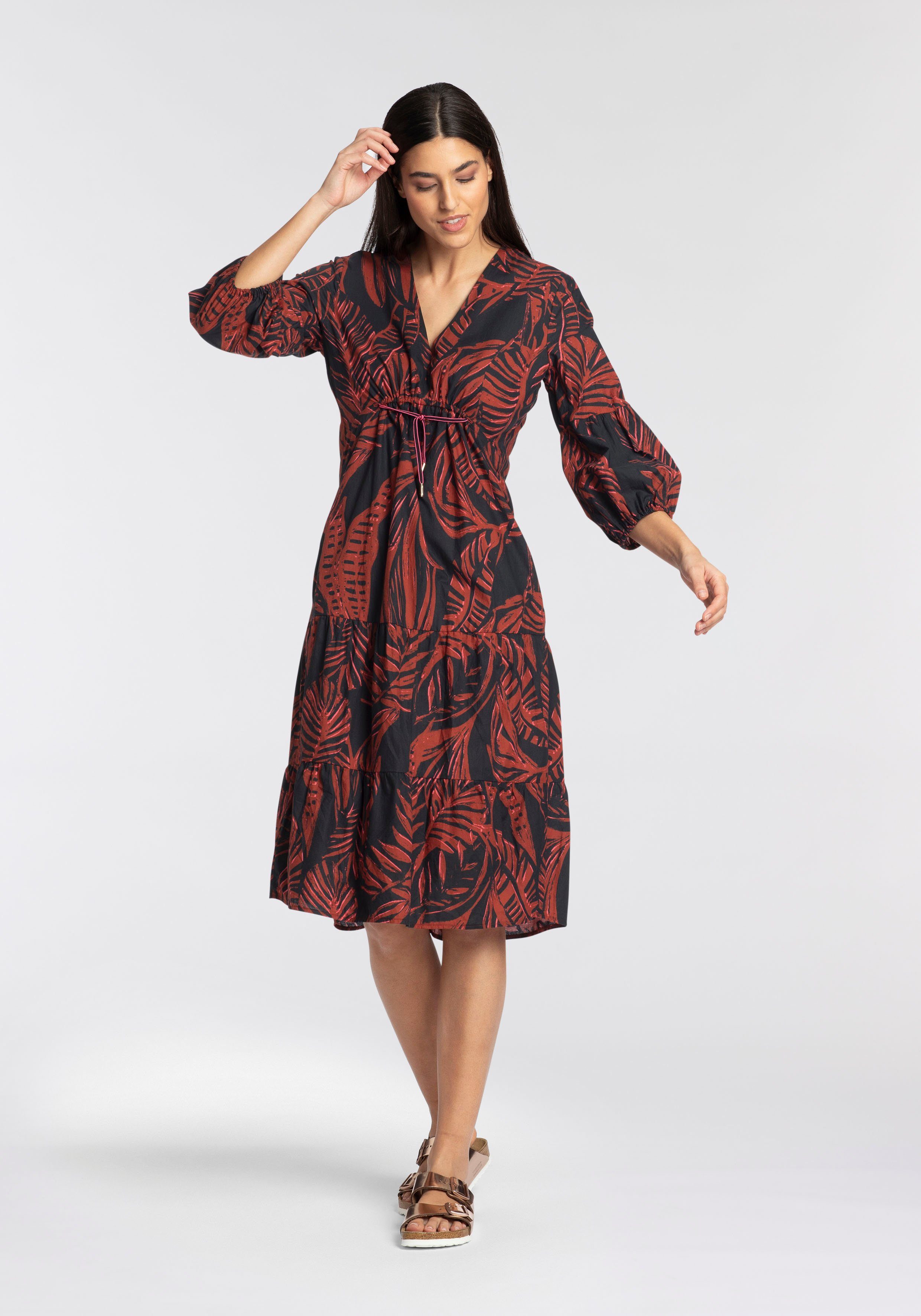 Sportalm Kitzbühel Druckkleid mit allover Tropicalprint günstig online kaufen