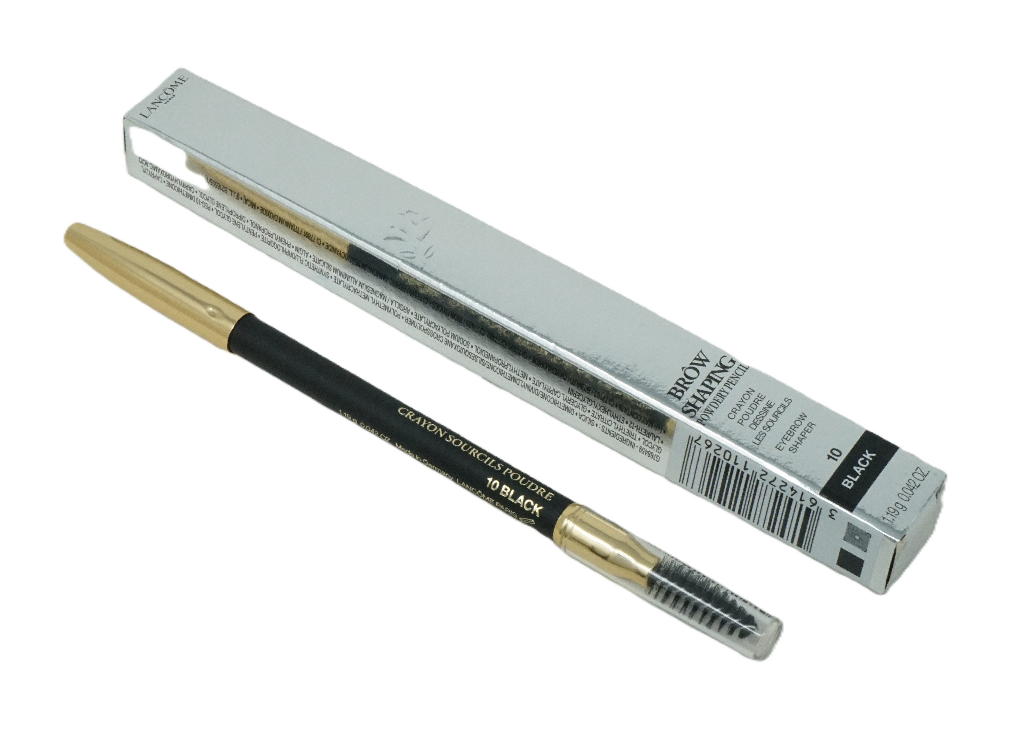 LANCOME Augenbrauen-Farbe Lancome Brow Shaping Powdery Pencil 10 Black 1,19g