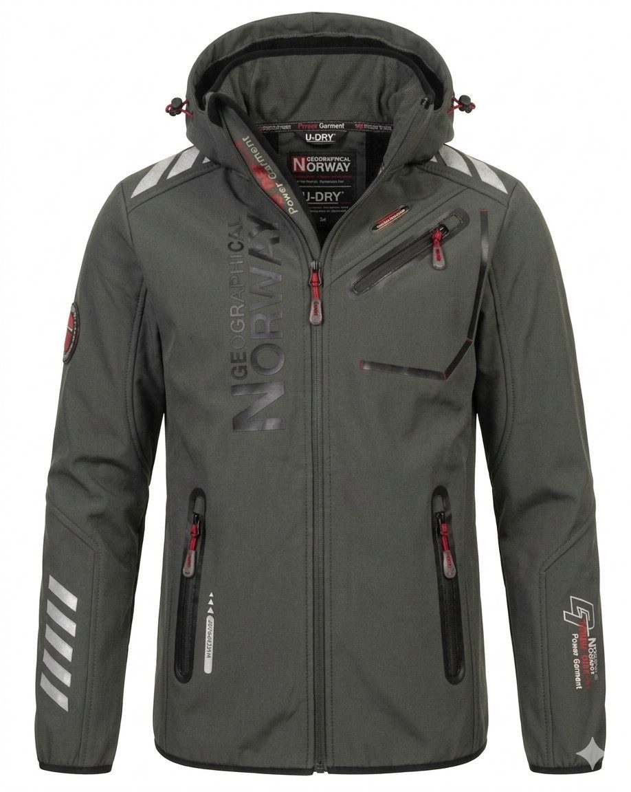Geographical Norway Softshelljacke (S Bis 7XL) Herren leichte Übergangsjacke für Frühling & Herbst