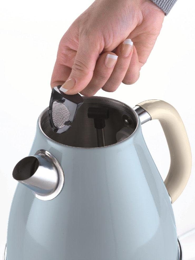 Ariete Wasserkocher Vintage 2869 blau, 1,7 l, 2200 W