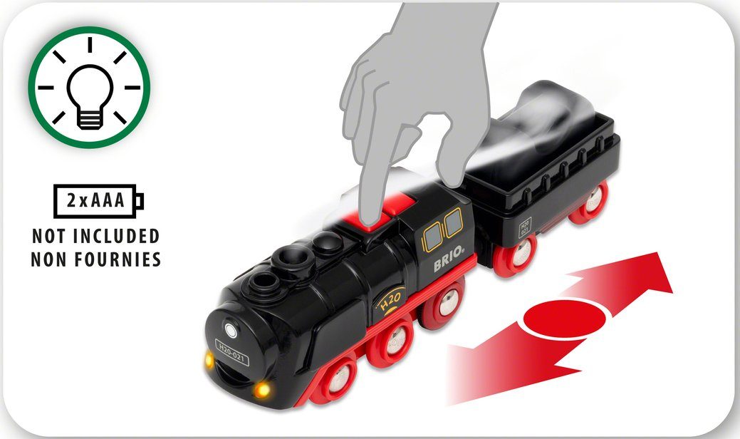 BRIO® Spielzeug-Zug Batterie-Dampflok mit Wassertank, mit günstig online kaufen