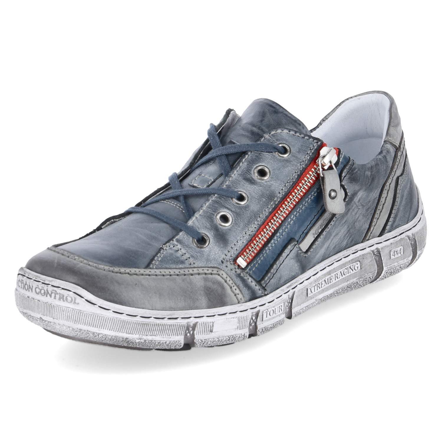 KRISBUT Krisbut 5362-19 Herren Glattleder grau-kombi Schnürschuh