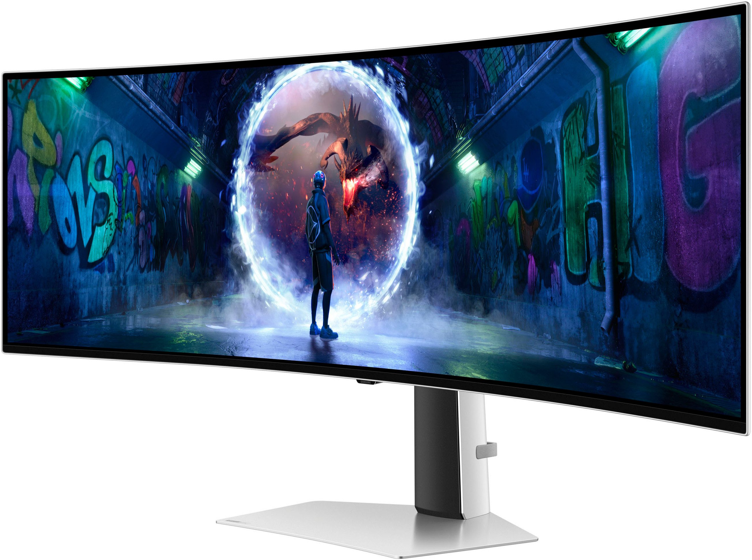 Samsung S49DG934SU Curved-Gaming-OLED-Monitor (124 cm/49 ", 5120 x 1440 px, DQHD, 0,03 ms Reaktionszeit, 240 Hz, OLED)