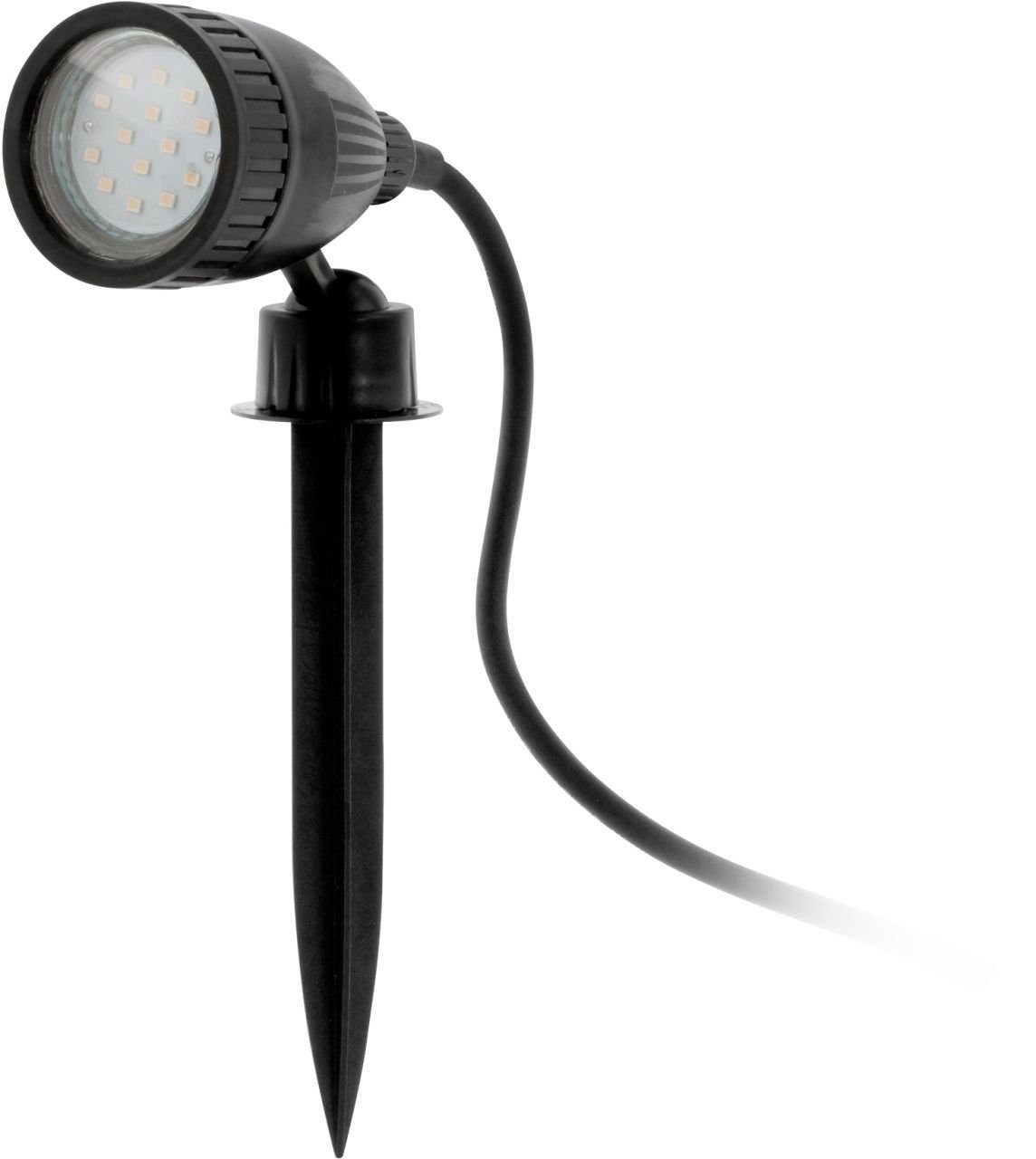 EGLO Gartenstrahler Eglo LED Außen-Strahler Nema 1 schwarz 18,5 x 11,5, LED, Nicht dimmbar nicht Smart Home-fähig ohne Bewegungsmelder