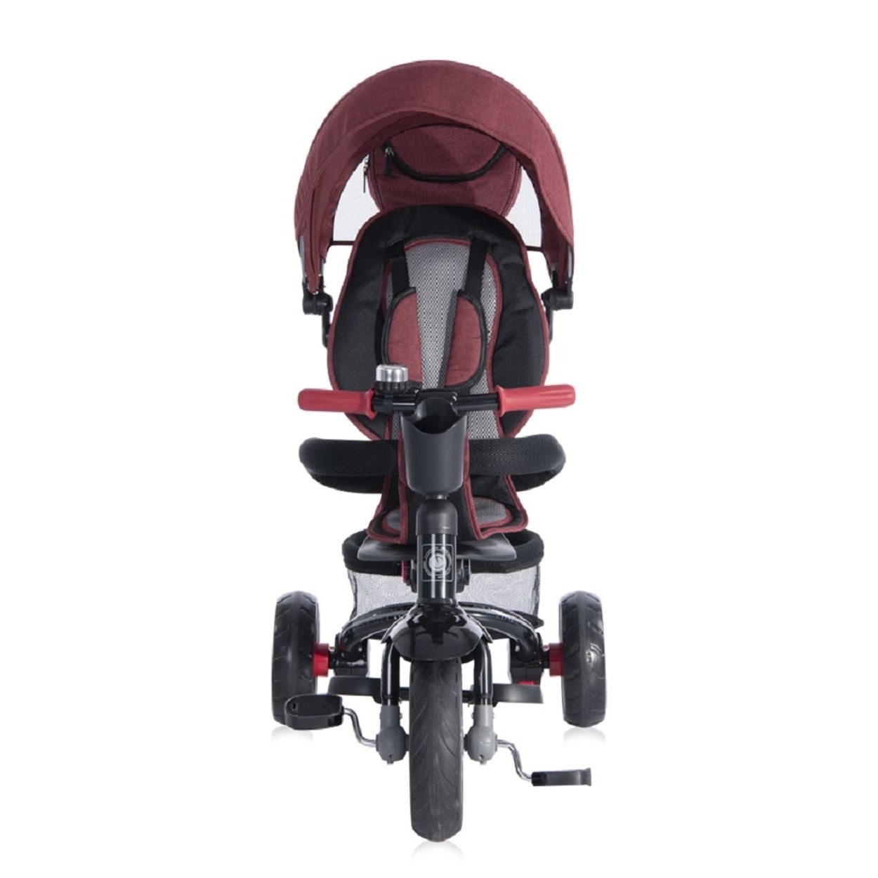 Lorelli Dreirad Rocket 4 in 1, Schubstange, Getränkehalter, Tasche, Sonnendach, Laufradfunktion