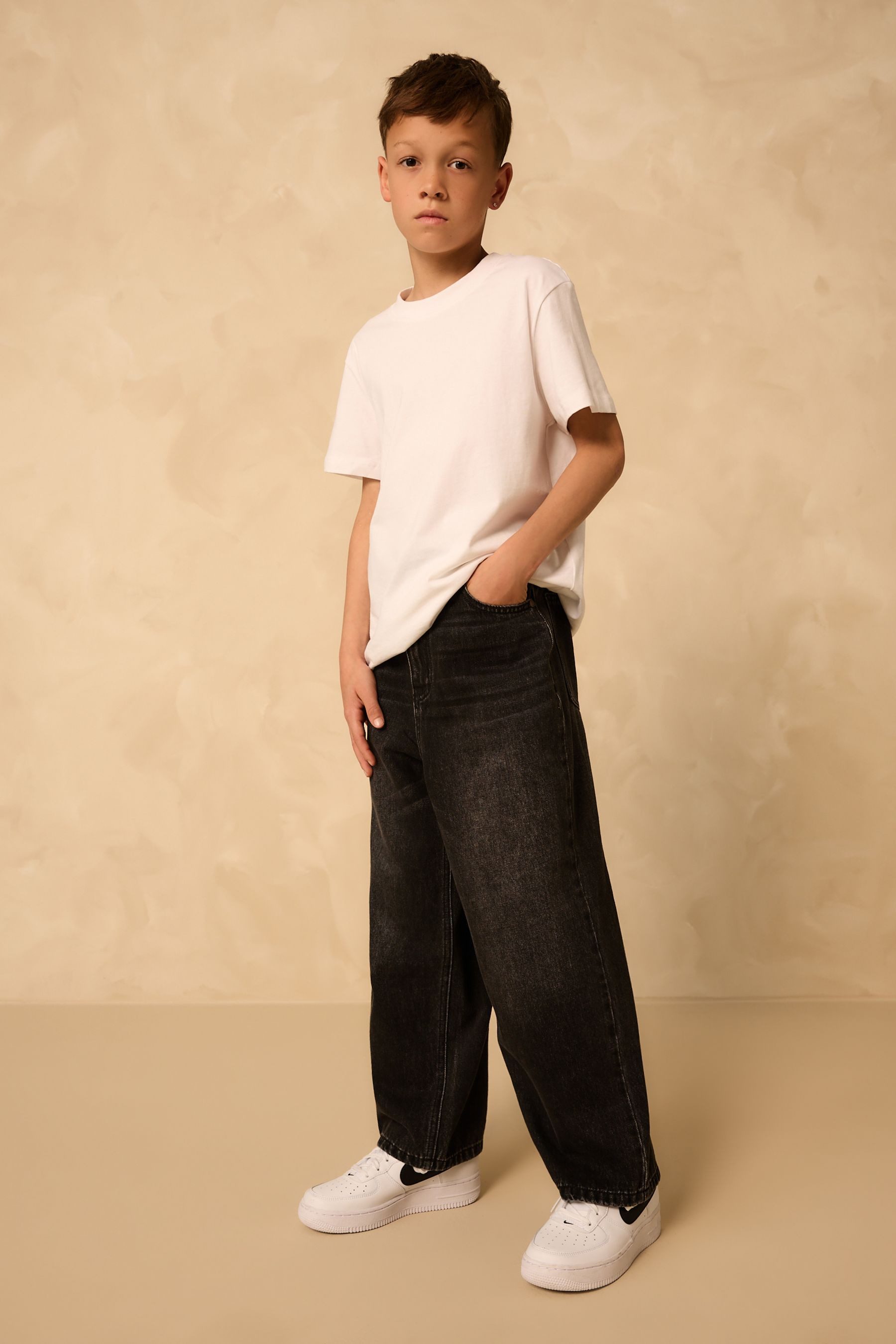 Next Weite Jeans Authentic Jeans 100 % Baumwolle – Super Wide Fit (1-tlg)