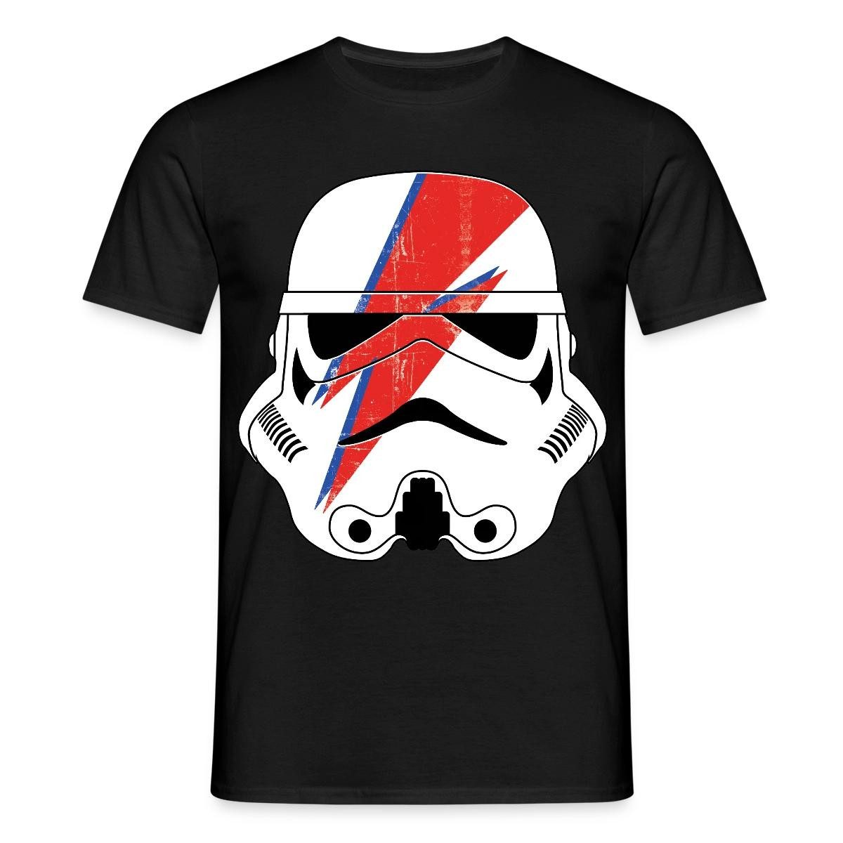Spreadshirt T-Shirt Star Wars Stormtrooper Helm Mit Rotem Blitz Männer T-Shirt (1-tlg)