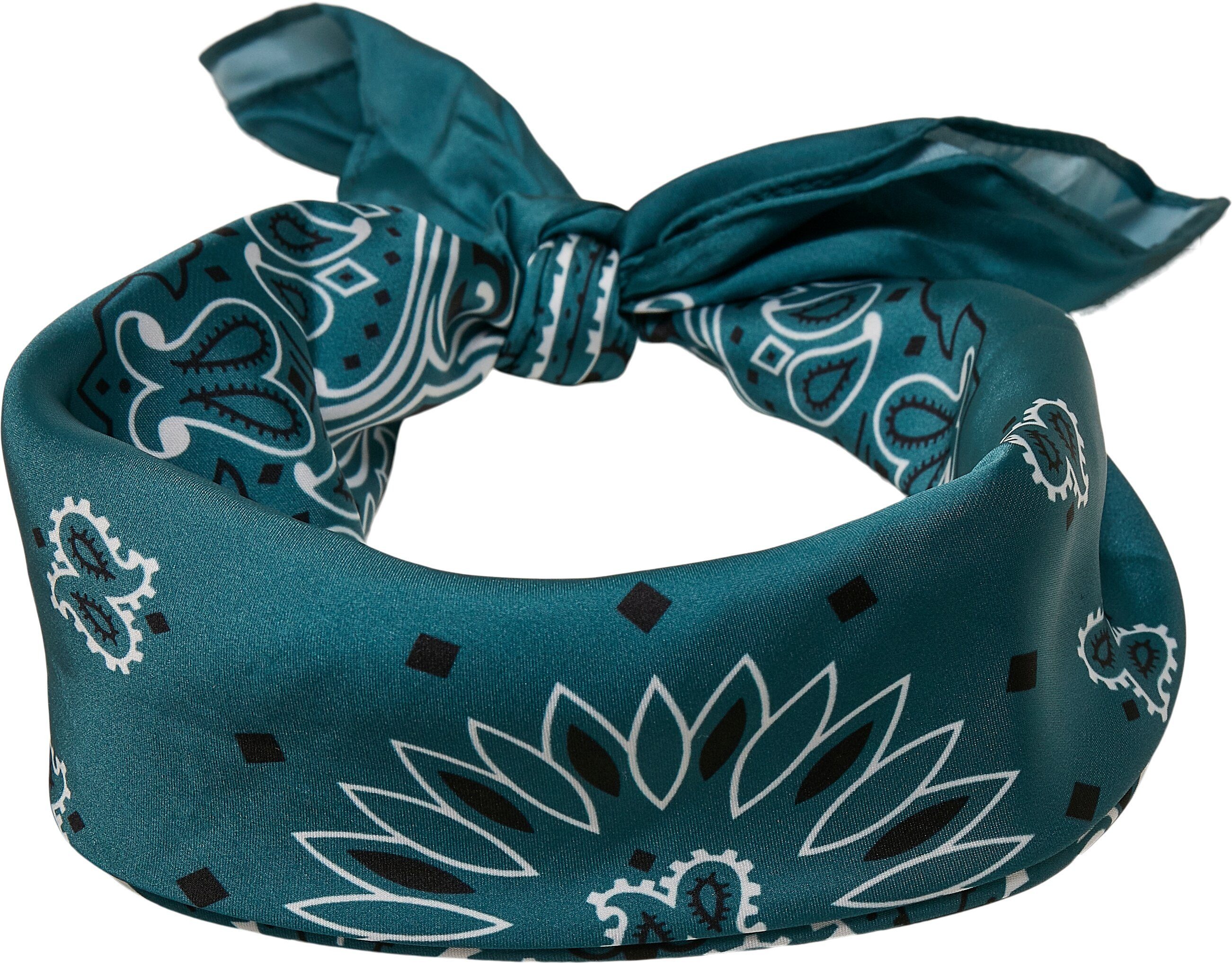 Bandana URBAN CLASSICS Satin 2-Pack, (1-St) Unisex Loop cherry/teal