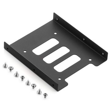 deleyCON Festplatten-Einbaurahmen deleyCON Einbaurahmen für 2,5" HDD/SSD auf 3,5" alle 6 seitlichen 3,5