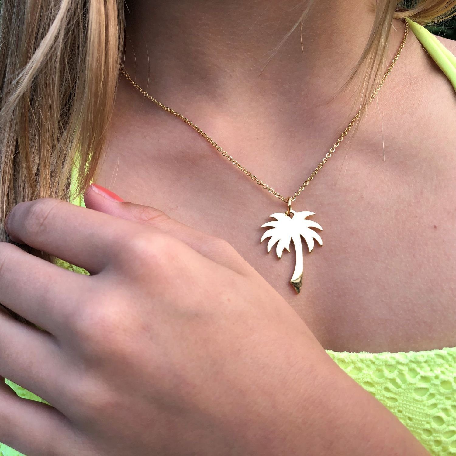 AILORIA Edelstahlkette PALMIER Halskette (1-tlg., inkl. Schmucksäckchen), a günstig online kaufen