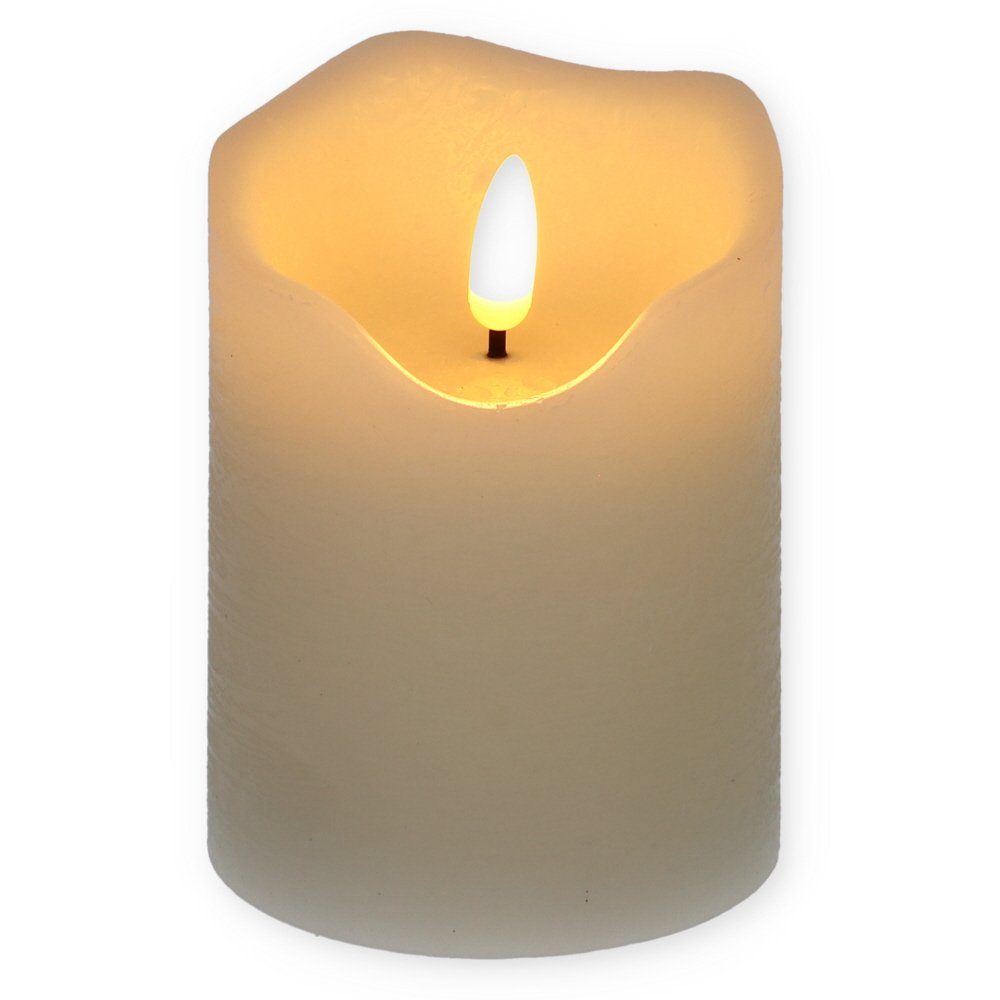 GarPet LED-Kerze LED Echtwachskerze mit Timer Batterie Flackereffekt bewegl günstig online kaufen