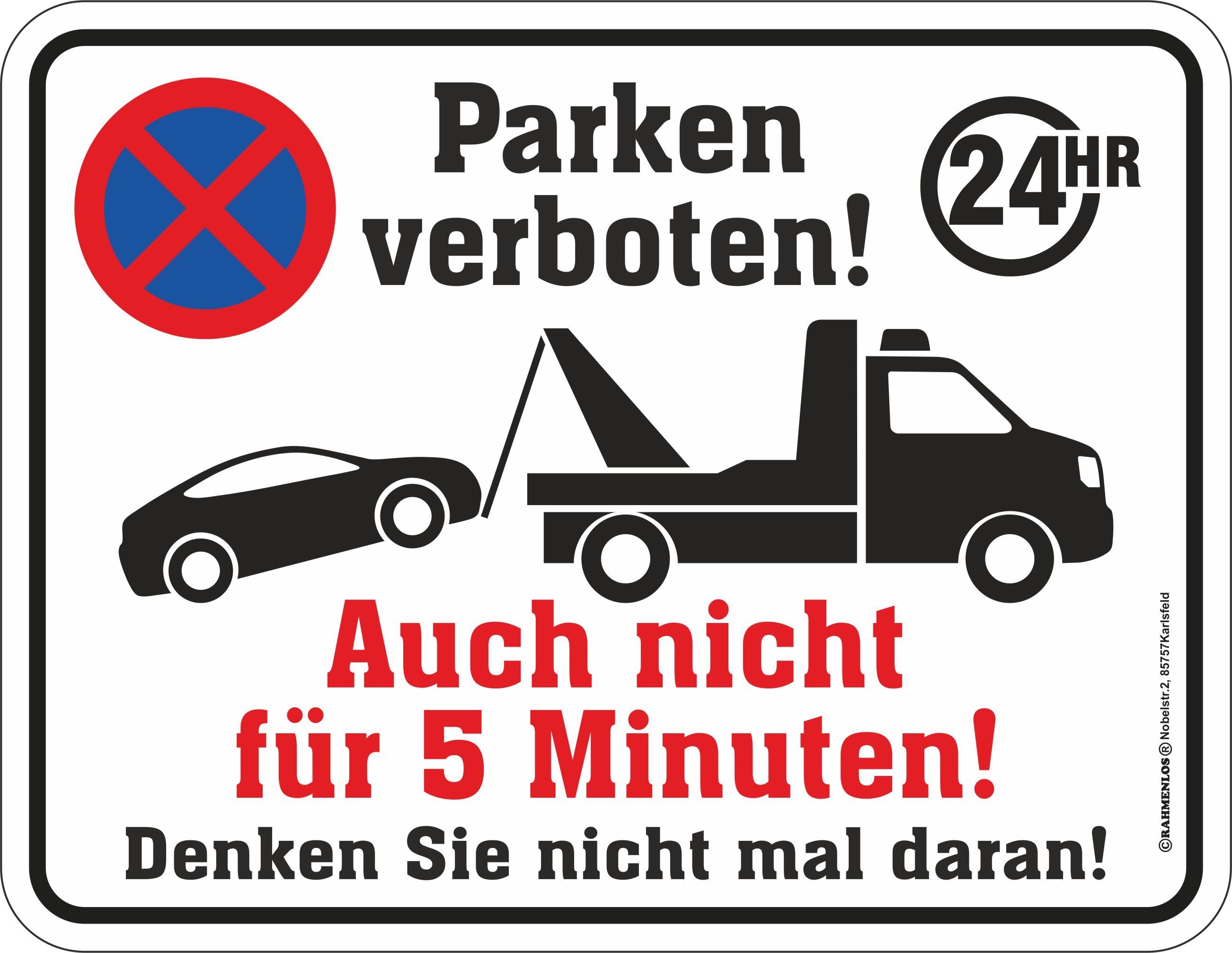 Schild Kein Parkplatz bzw. Parken verboten