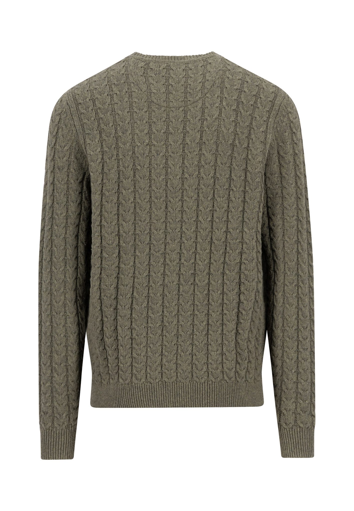 FYNCH-HATTON Strickpullover mit Zopfmuster und Wolle günstig online kaufen