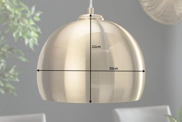 riess-ambiente Hängeleuchte GOLDEN BALL 30cm gold, ohne Leuchtmittel, Wohnzimmer · Metall · Kugel · Esszimmer · Modern