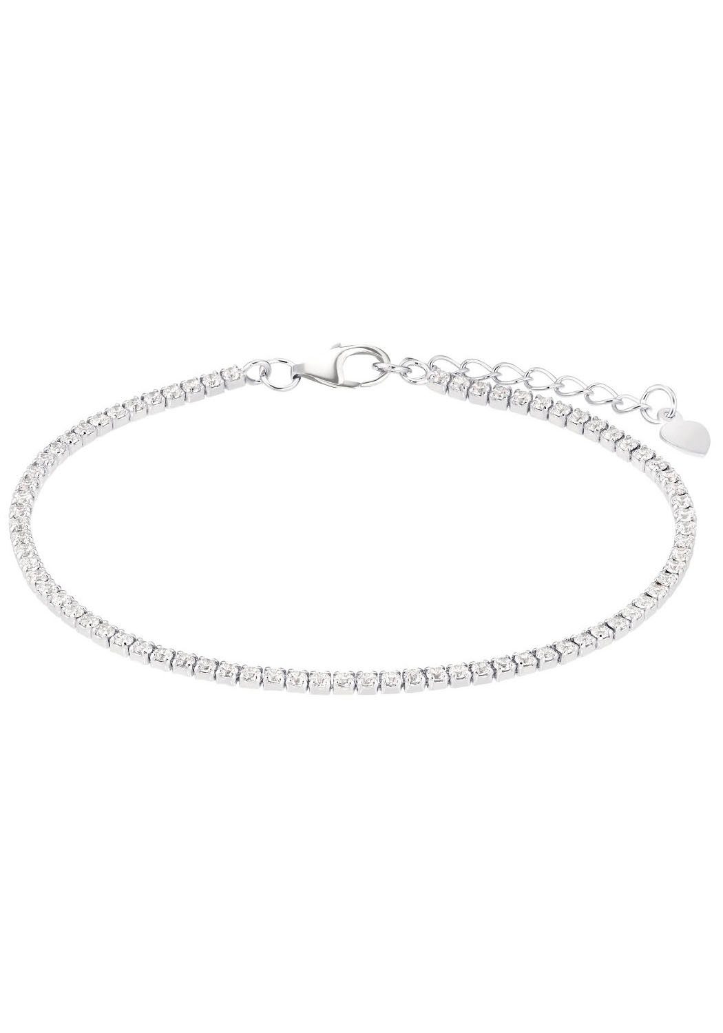Amor Tennisarmband Classiv Silver, mit Zirkonia (synth)