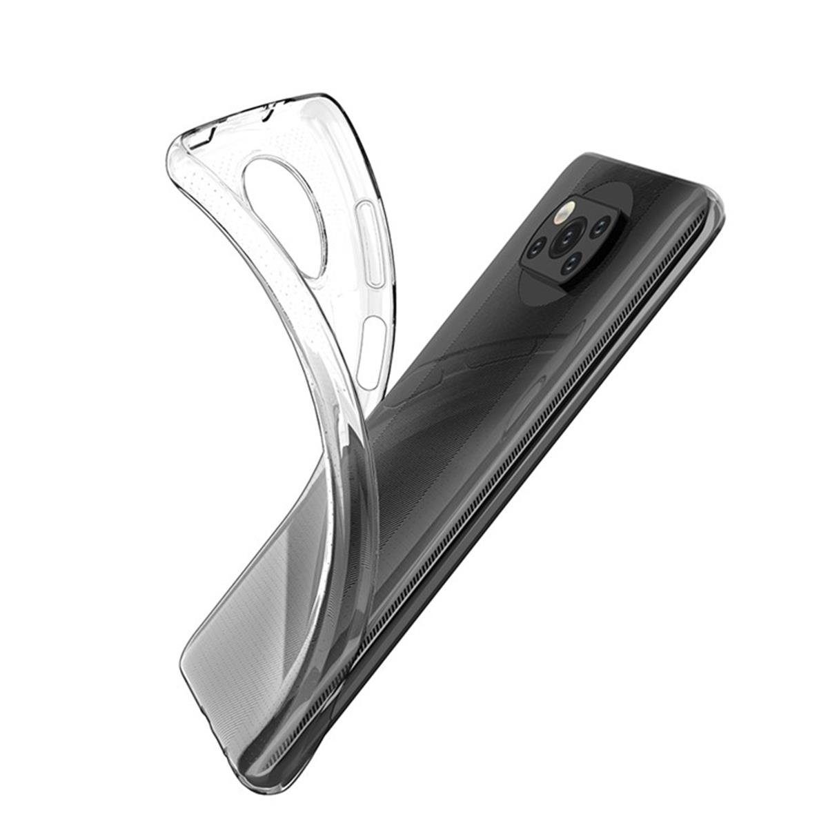 CoverKingz Handyhülle Xiaomi Poco X3 Handy Hülle Silikon Cover Case Etui Tasche Bumper