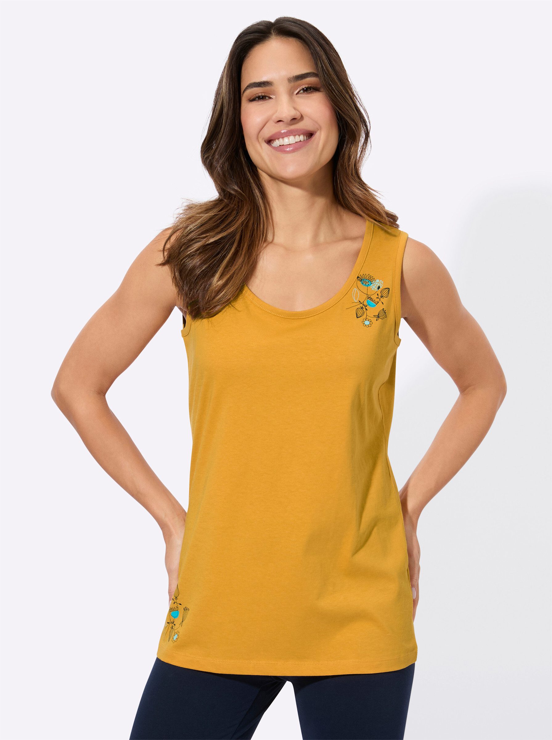 Sieh an! Trainingsshirt Freizeittop Ärmellos