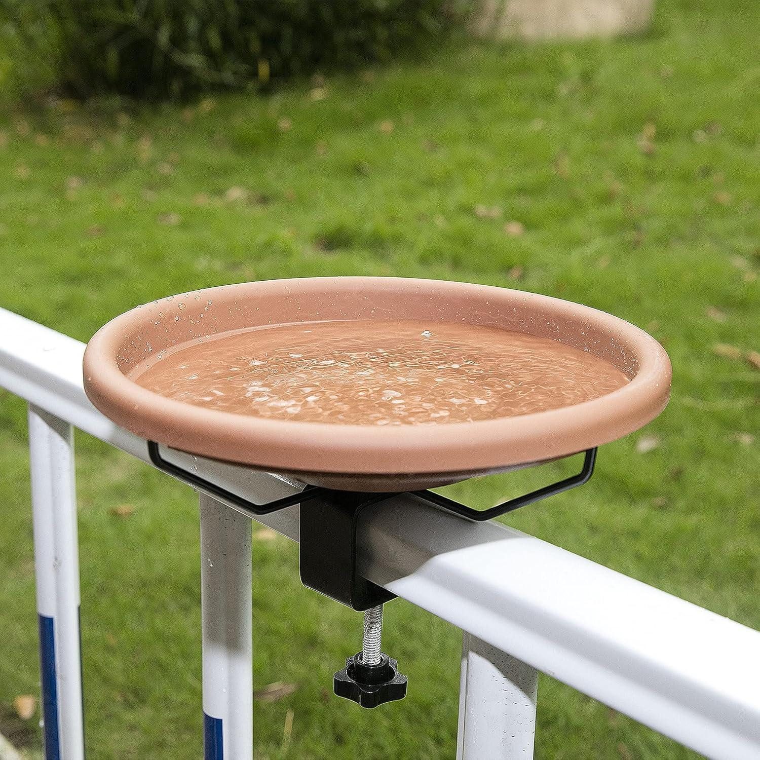 LuxusKollektion Vogeltränke Vogeltränke Balkon Groß Rostfrei Winterfest Modern ∅ 30 cm Hängend