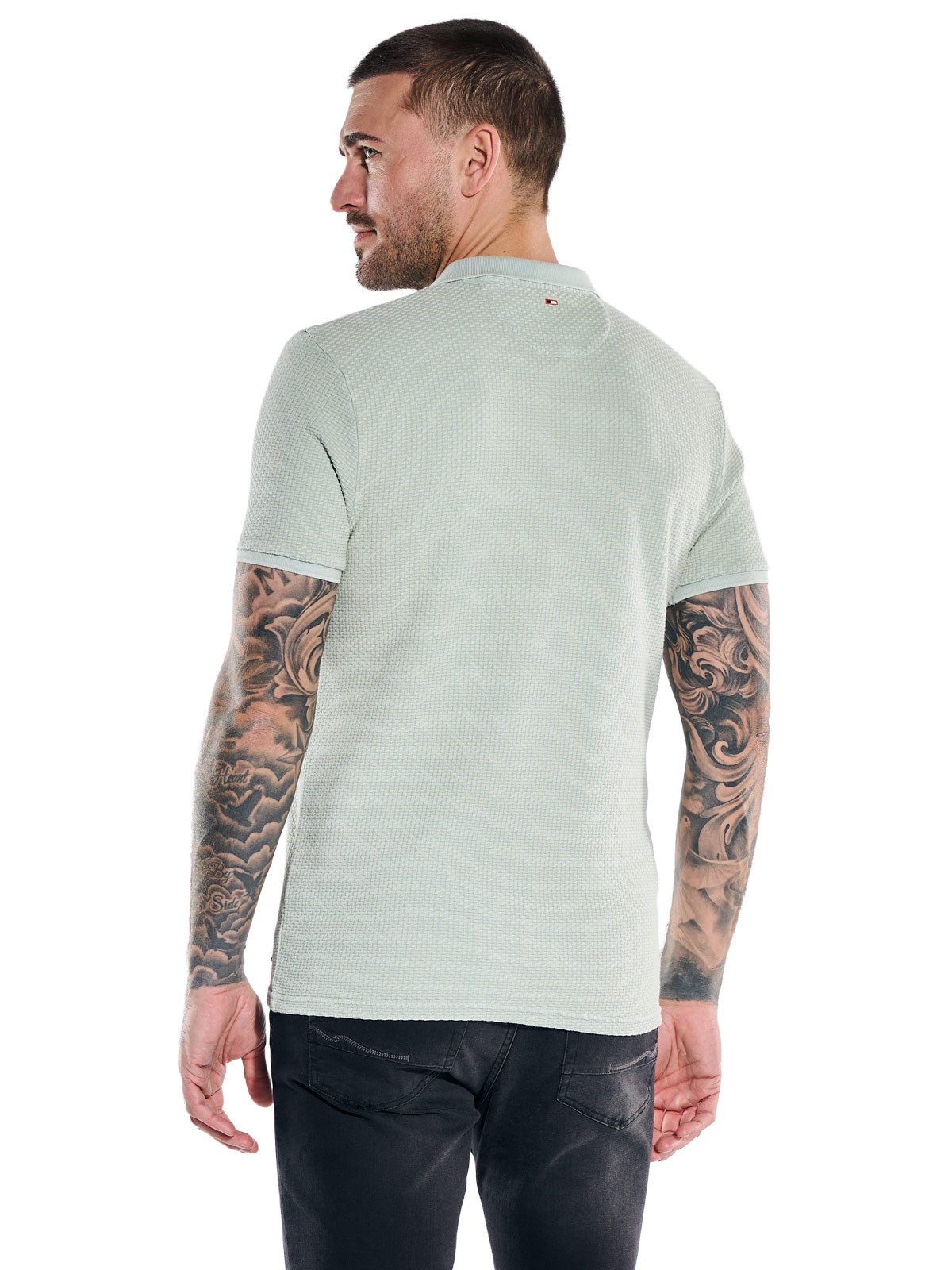 emilio adani Poloshirt Herren Poloshirt mit strukturierter Warenoberfläche, günstig online kaufen