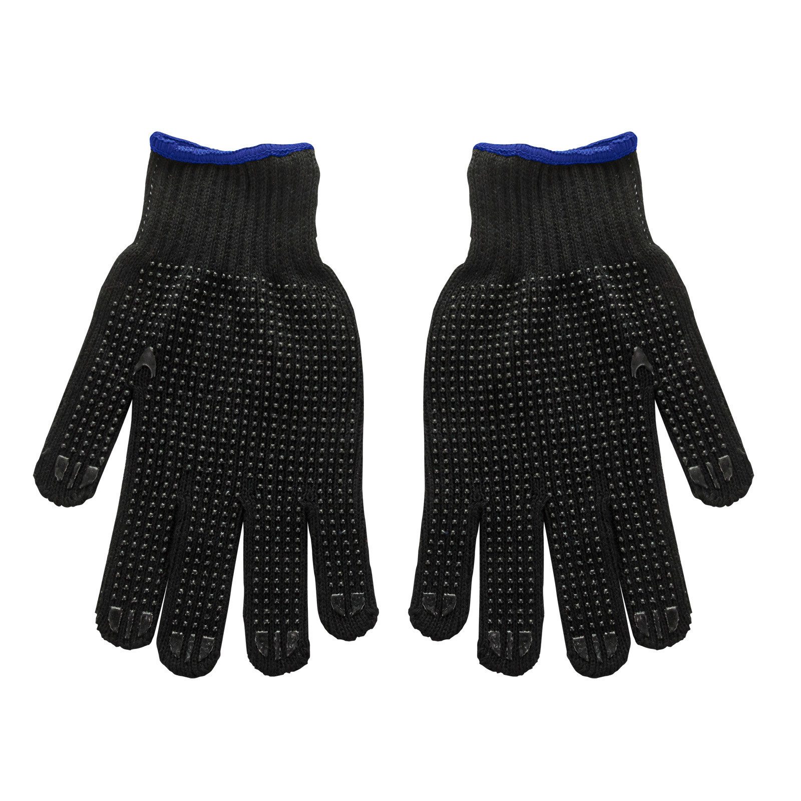 DEMA Strickhandschuhe Strickhandschuhe mit Noppen schwarz Gr. 9