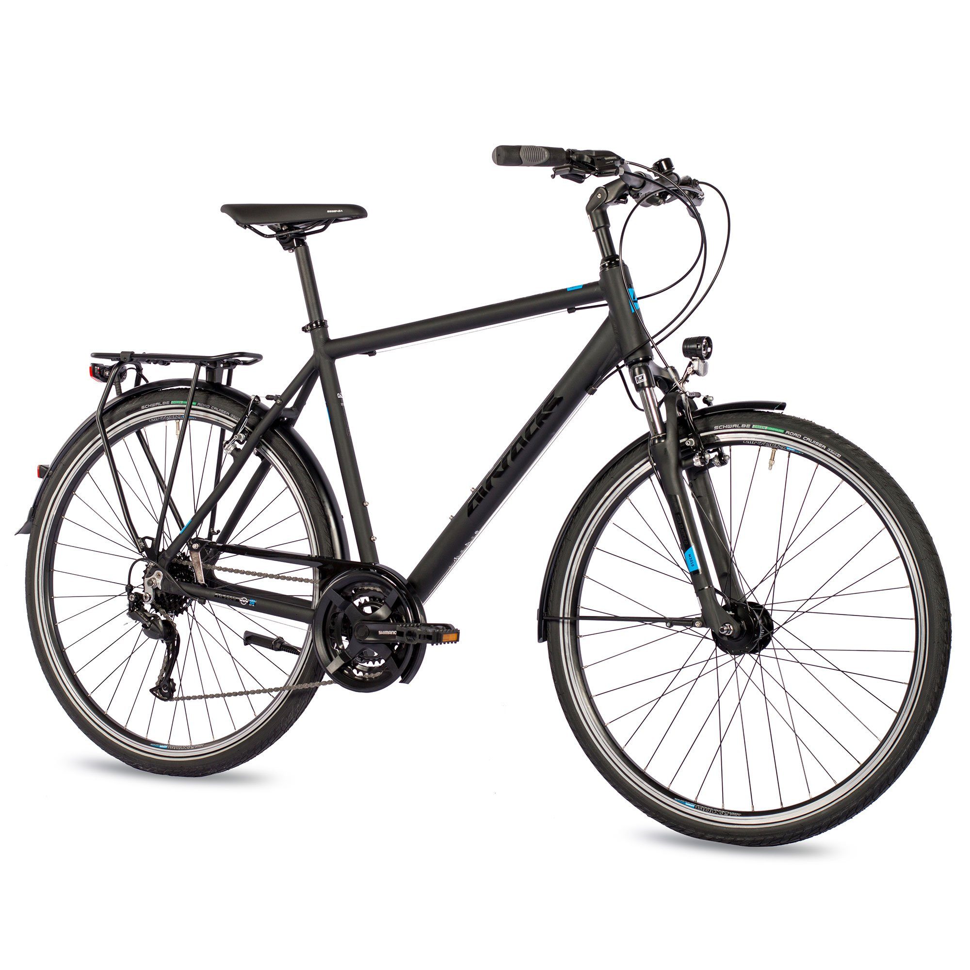 « & 60cm Kettenschaltung, Herren Trekkingrad 2024 RD-M3100 Modeljahr 24 » Gang Trekking Zoll Rahmenhöhen Schaltwerk, Fahrrad SHIMANO 28 Matt 56cm - SGS Airtracks TR.2825, Schwarz ALIVIO Trekkingrad 52cm,