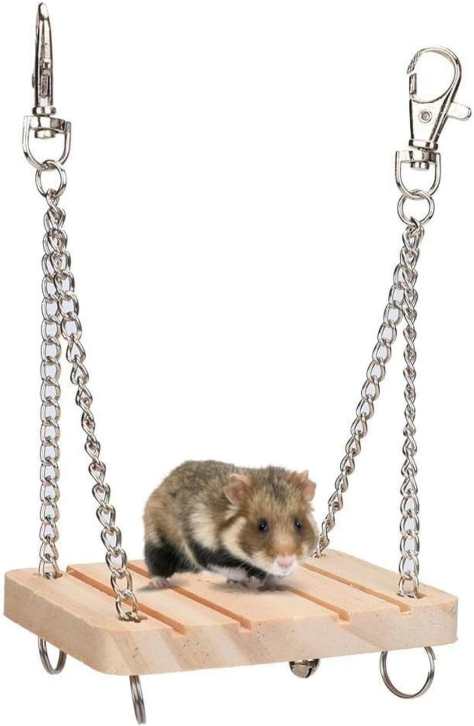 SURFOU Nagerhaus Hamster Schaukel, Holz Hamster günstig online kaufen
