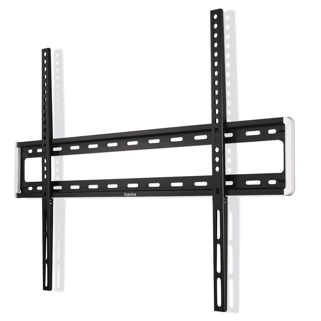 Hama TV-Wandhalter starr, flach, 117-254 cm (46"-100), 50", 55", 65", 75" TV-Wandhalterung, (bis 100 Zoll)