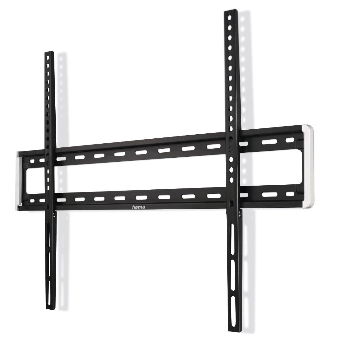 Hama TV-Wandhalterung TV-Wandhalter starr, flach, 117-254 cm (46"-100), 50", 55", 65", 75", (bis 100 Zoll)