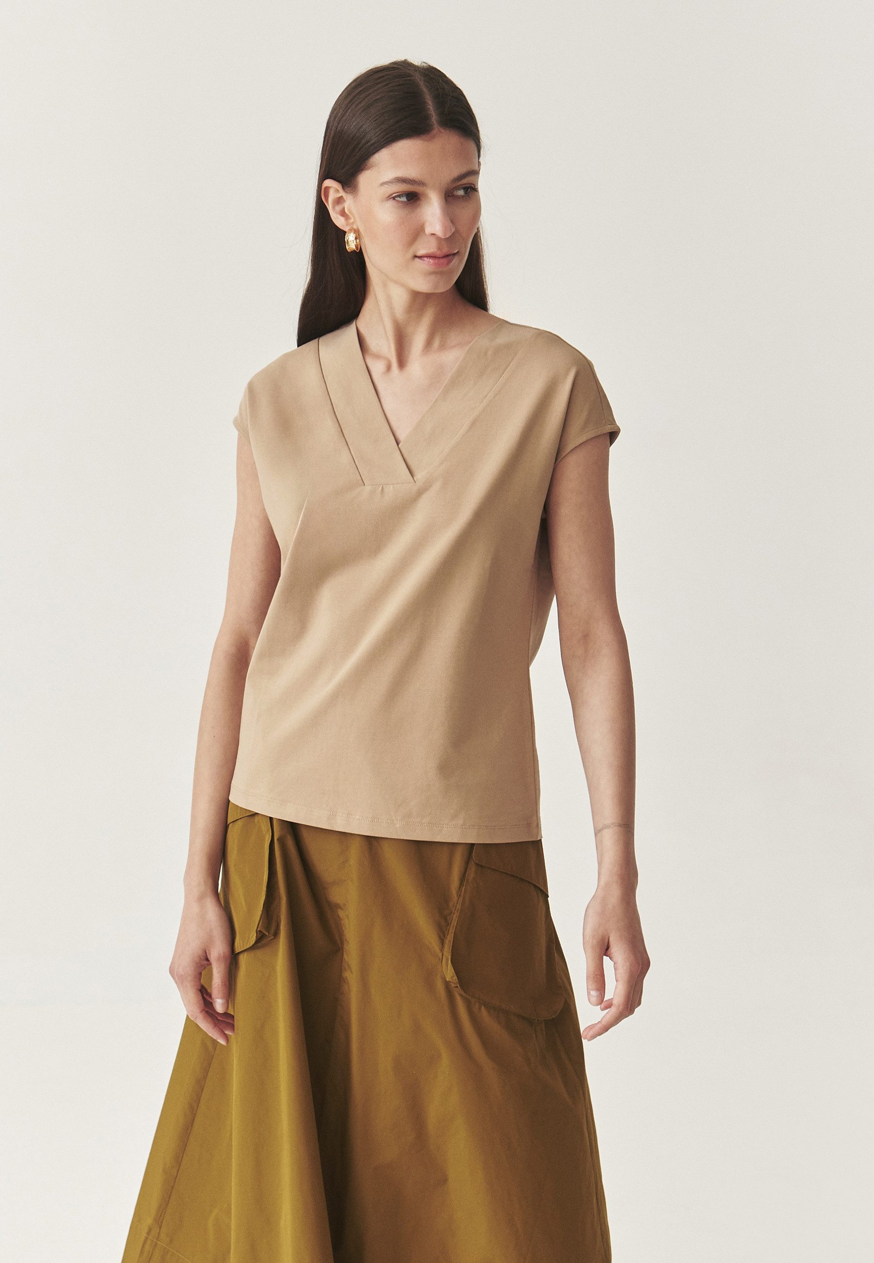 TATUUM Klassische Bluse Klassische Baumwollbluse - Navix