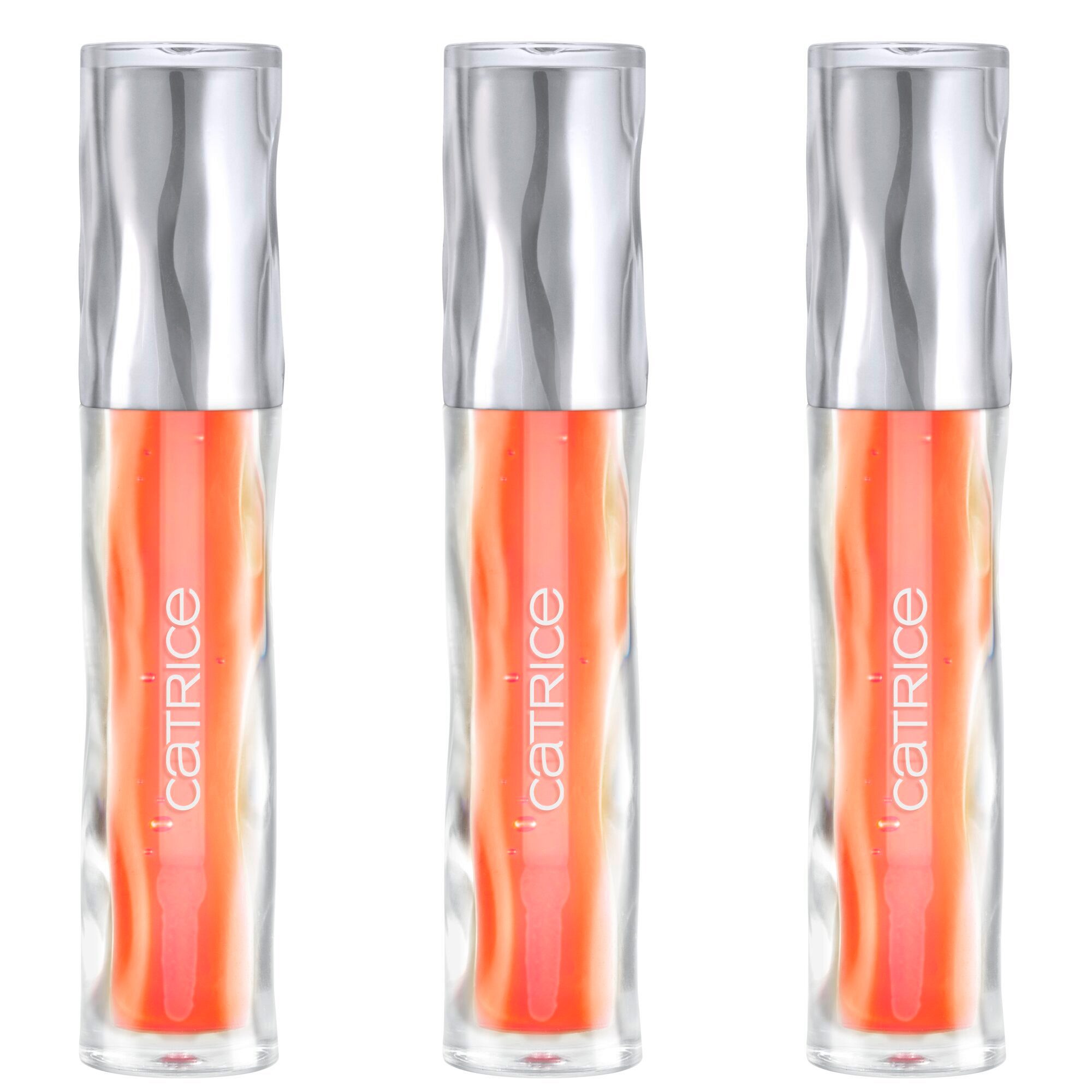 Catrice Lipgloss UNDERWATER SECRETS Hydra Sheen Lipgloss, 3-tlg., Spendet Feuchtigkeit, nicht-klebendes Gloss-Finish, zarter Farbhauch.