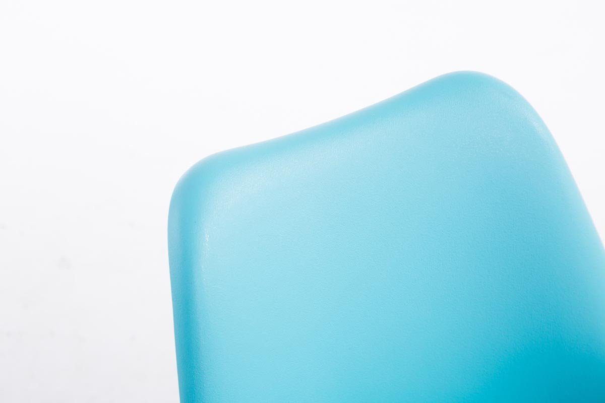 Buchenholz Kunstleder blau Natura Toulon Esszimmerstuhl rund - Besucherstuhl mit Wohnzimmerstuhl), TPFLiving - hochwertig Sitzfläche: Sitzfläche gepolsterter Konferenzstuhl - (Küchenstuhl - Gestell: