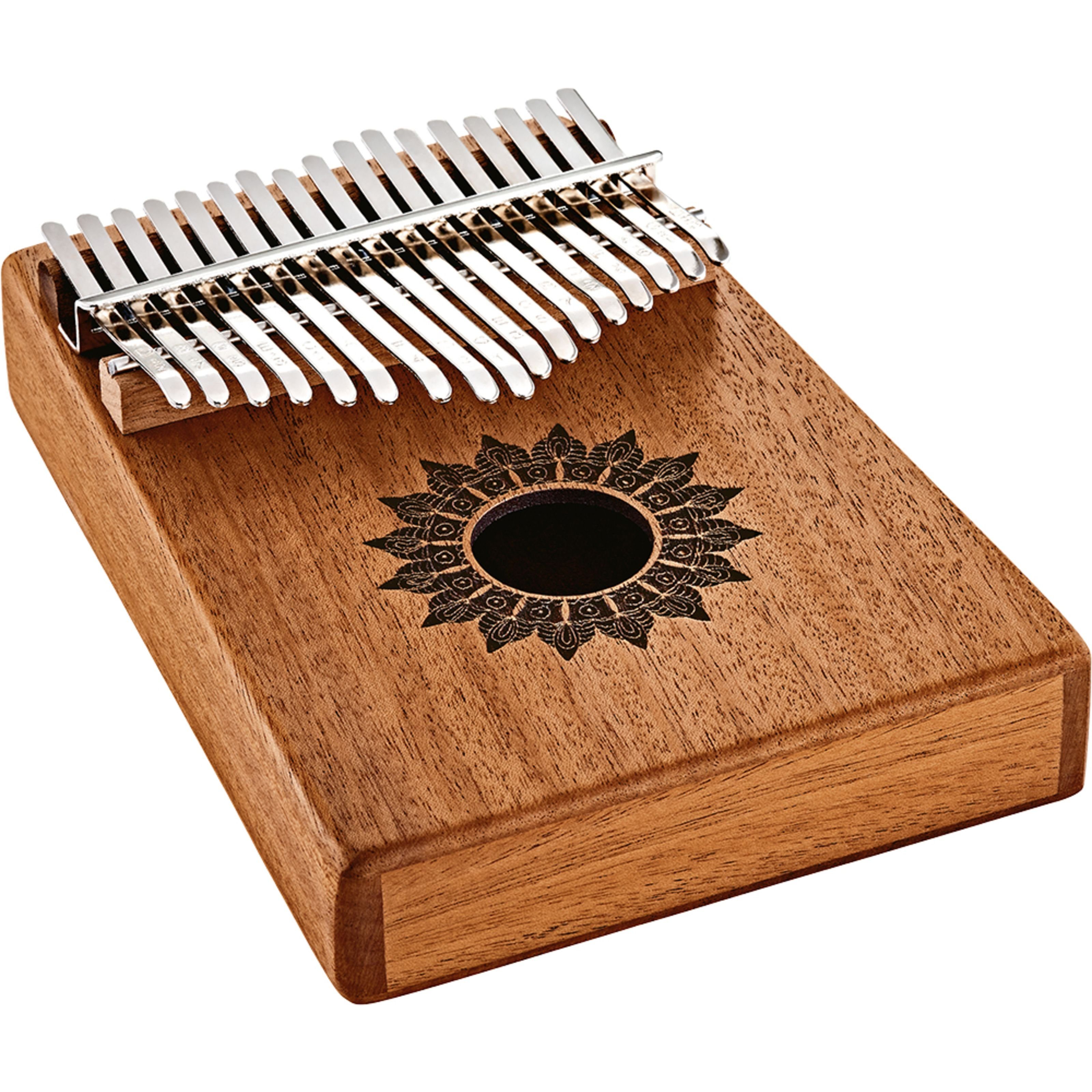 Meinl Percussion Kalimba, Percussion, Kalimbas, KL1708H Sound Hole Kalimba Mahogany Matte - Kalimba