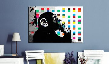 Artgeist Wandbild Banksy The Thinker Monkey