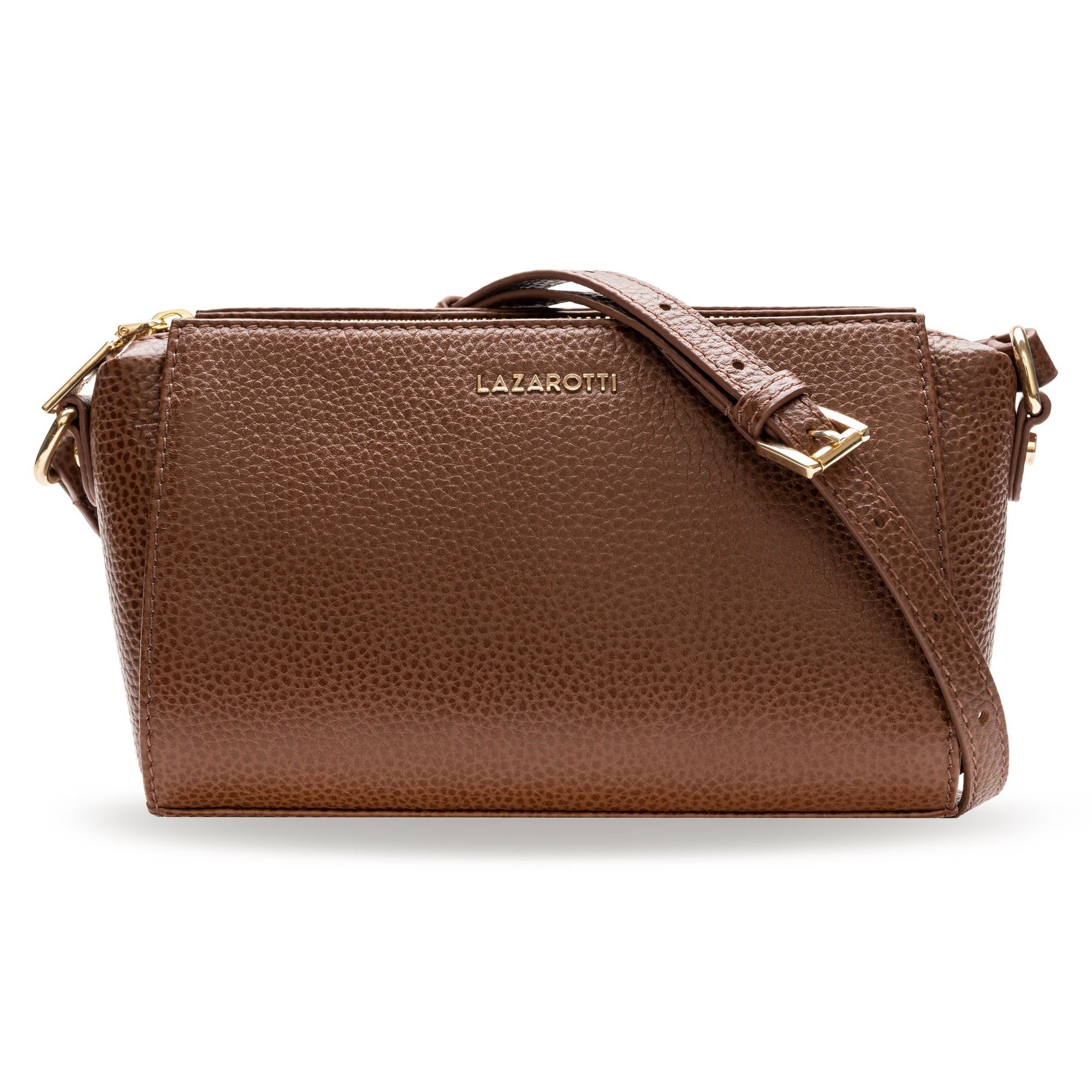 Lazarotti Umhängetasche Bologna Leather, Leder