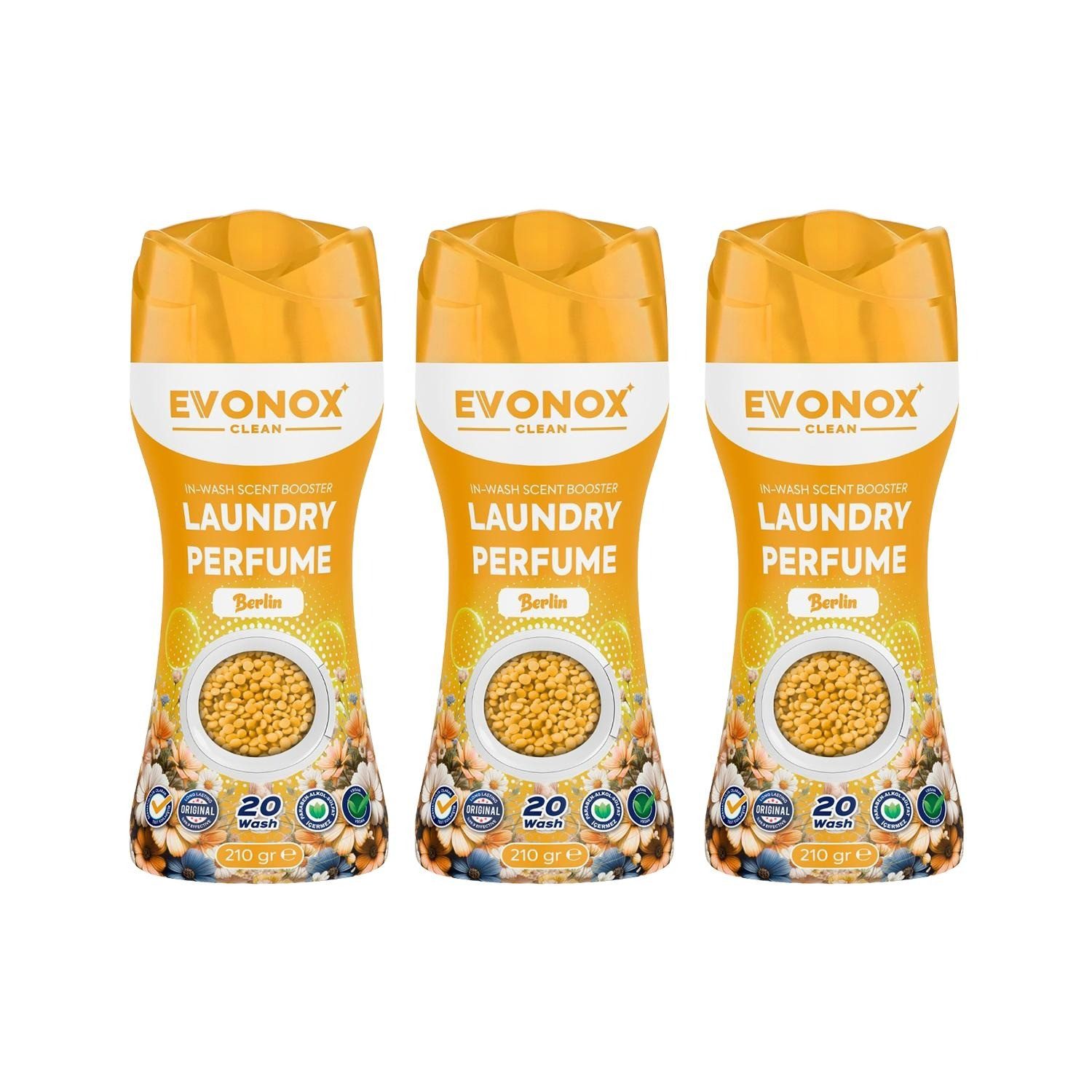 EVONOX Wäscheparfüm Lang Anhaltender Duft, Wäscheparfüm & Weichspüler Berlin (3-St)