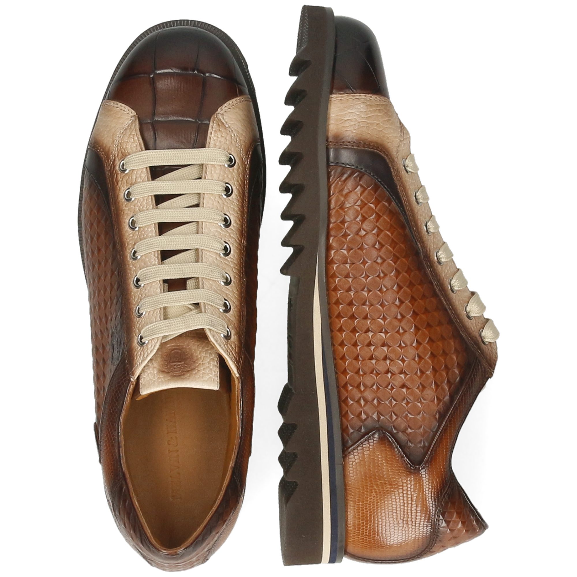 Melvin & Hamilton Hadrian 3 Leder-Sneakers für Herren Sneaker Flache Absätze, Echtes Leder, Herausnehmbare Innensohle
