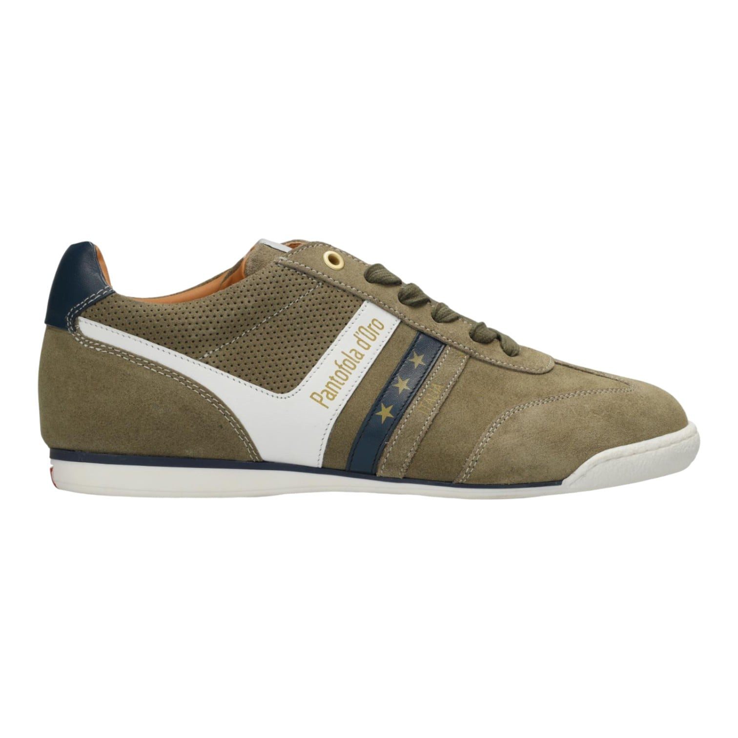 Pantofola d´Oro Vasto Suede Low 2026 grün/weiss Herren Sneaker