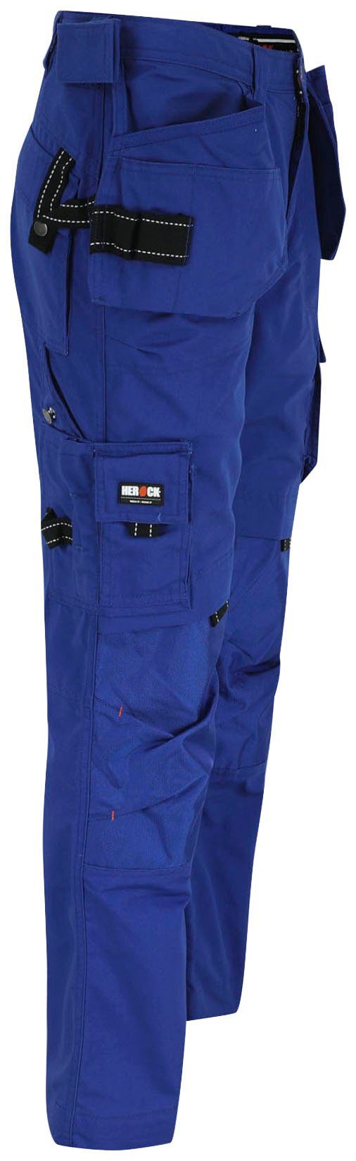 Herock Arbeitshose Dagan Hose robust, 11 Nageltaschen) (inkl. Wasserabweisend, Taschen blau