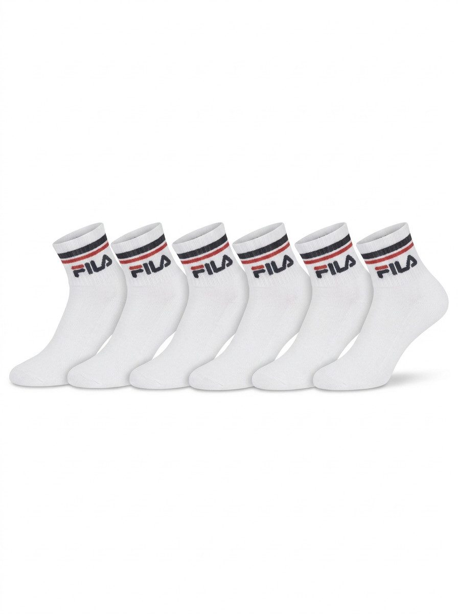 Fila Kurzsocken UNISEX QUARTER PLAIN SOCKS (6 Paar) mit Logo-Schriftzug