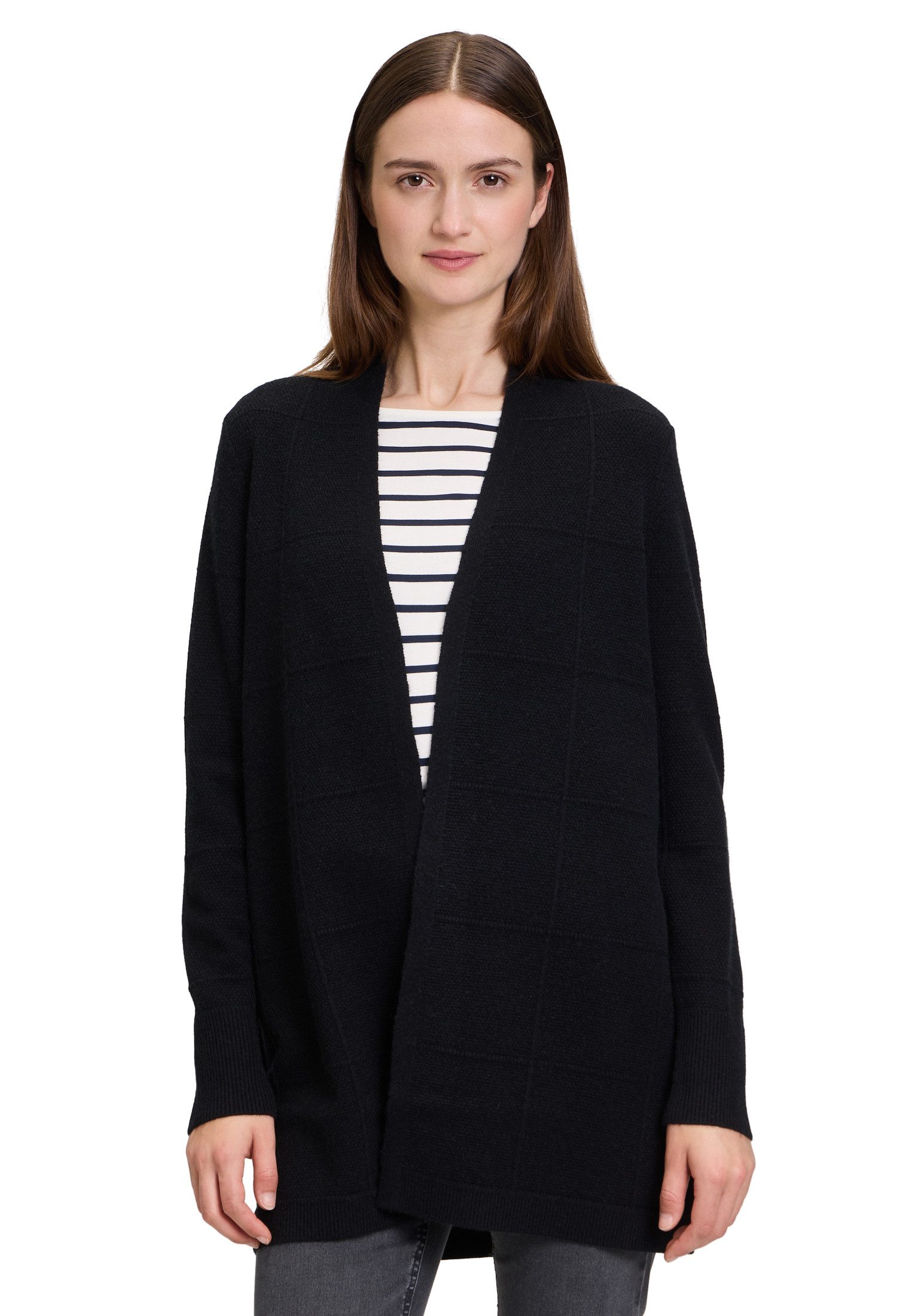 Strickjacke Betty Barclay Damen Longstrickjacke mit Struktur