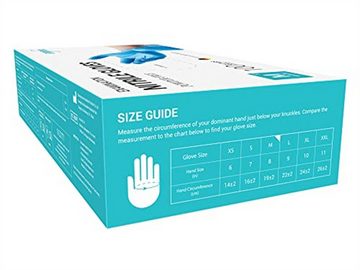 EUROPAPA Nitril-Handschuhe Einweghandschuhe Untersuchungshandschuhe (100 STK Nitrilhandschuhe, steril, latexfrei) puderfrei, ohne Latex, unsteril, latexfrei, Einweg