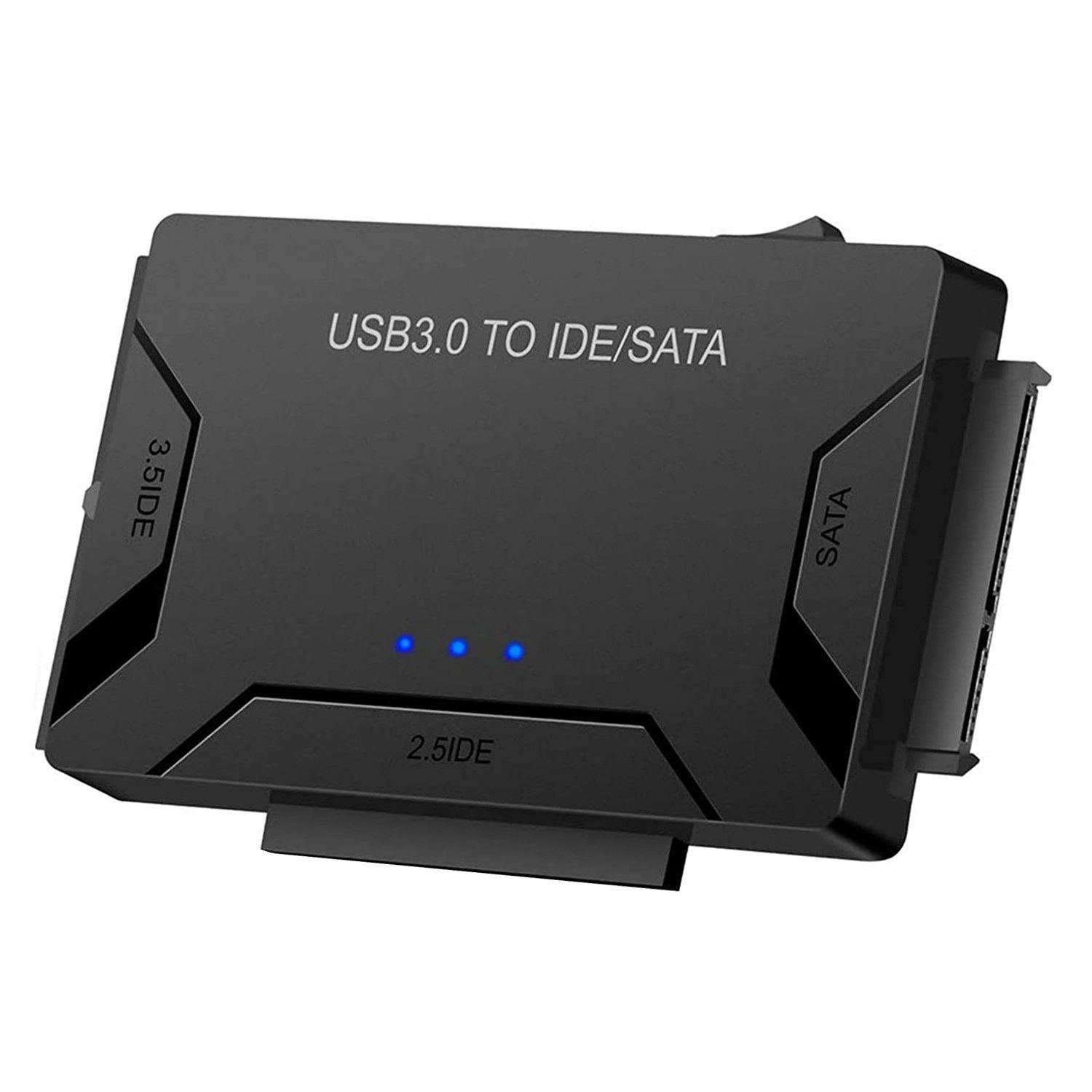 Bolwins L40C USB 3.0 Festplatten-Adapter IDE SATA Konverter 2,5″/3,5″ HDD SSD USB-Adapter USB-A 3.0, SATA, IDE 40-Pin, IDE 44-Pin zu SATA, IDE (PATA), 100 cm, Gleichzeitiger Anschluss von 3 Laufwerken