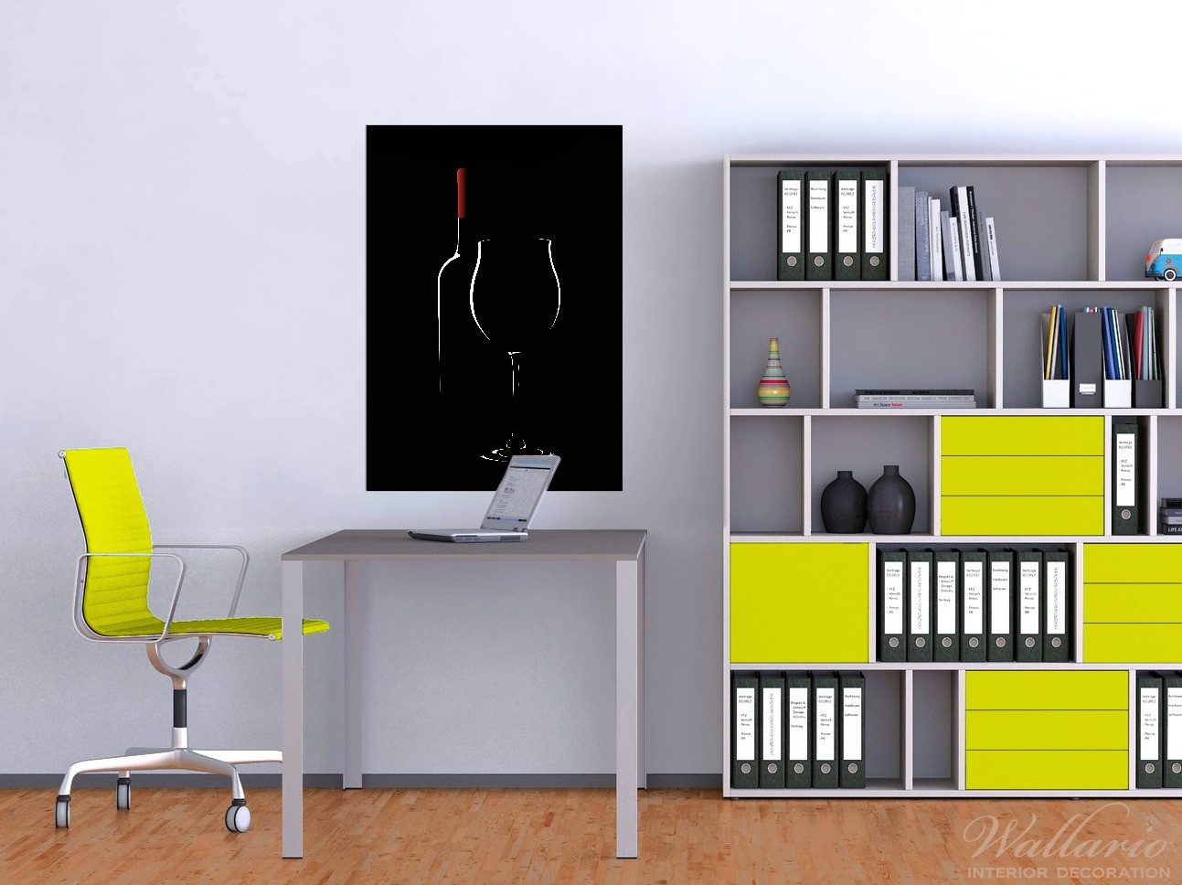 Wallario Poster, Rotwein bei Nacht, in günstig online kaufen