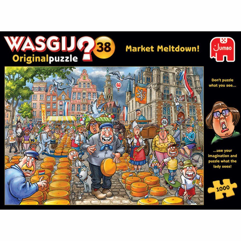 Original Teile, Wasgij 1000 38 1000 Puzzle Jumbo Spiele Meltdown! Puzzleteile - Market