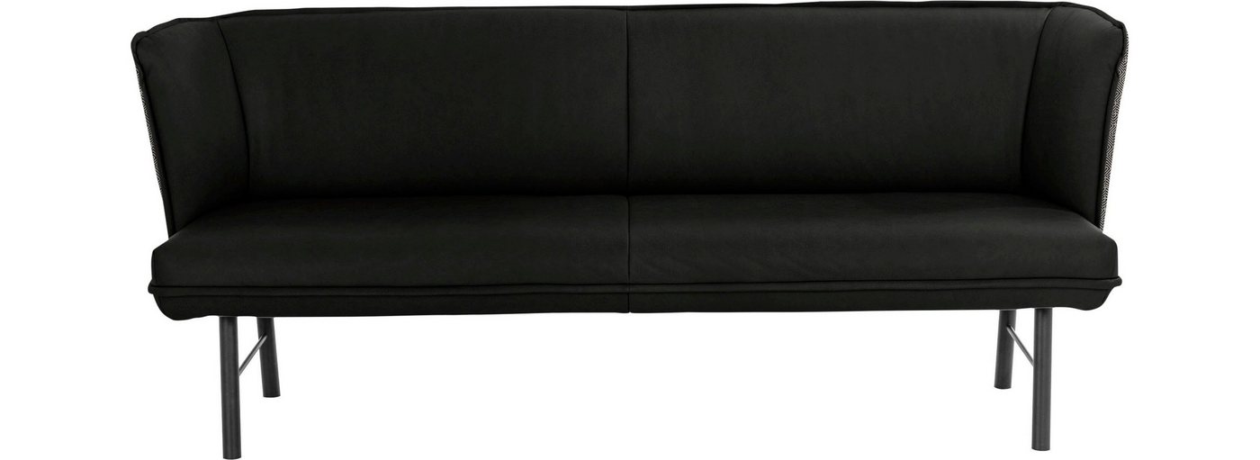 W.SCHILLIG Essbank »chloé«, 2-Sitzer Küchensofa mit dekorativer Biese, mit black and white Absetzung im Rücken-HomeTrends