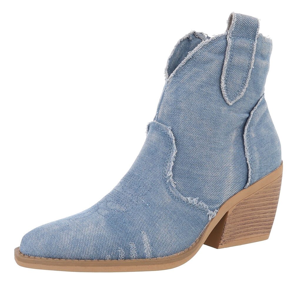 Ital-Design Damen Cowboyboots Western Westernstiefelette (88843802) Blockab günstig online kaufen