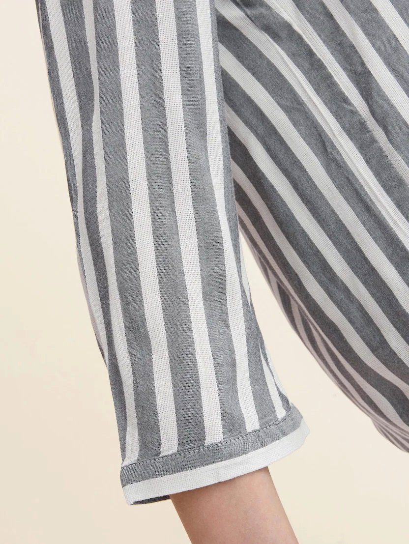 TOM TAILOR Blusenshirt Gestreift 3/4 Arm V-Ausschnitt Tunika blouse striped