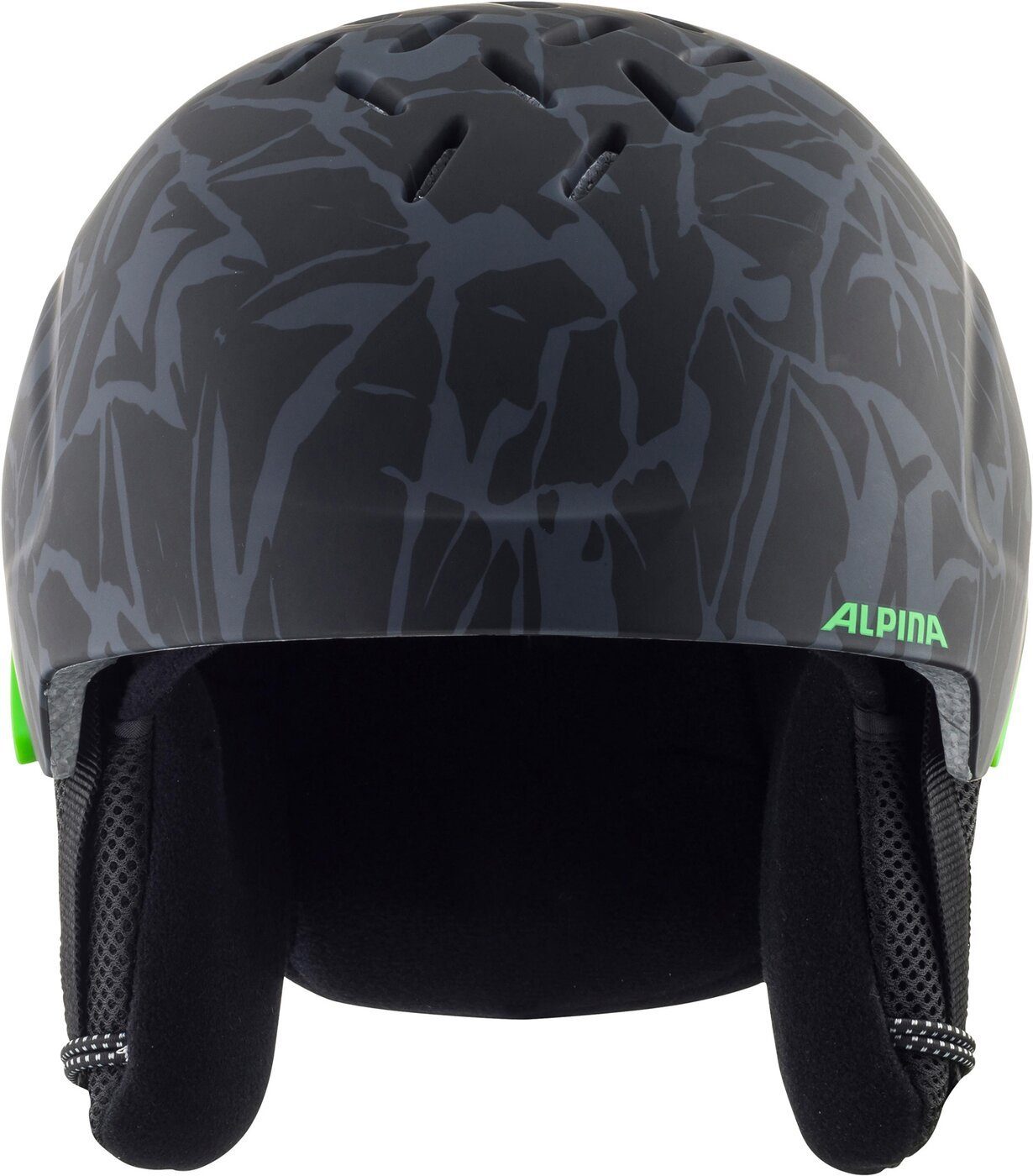 Alpina Sports Skihelm PIZI BLACK-GREEN CAMO MATT