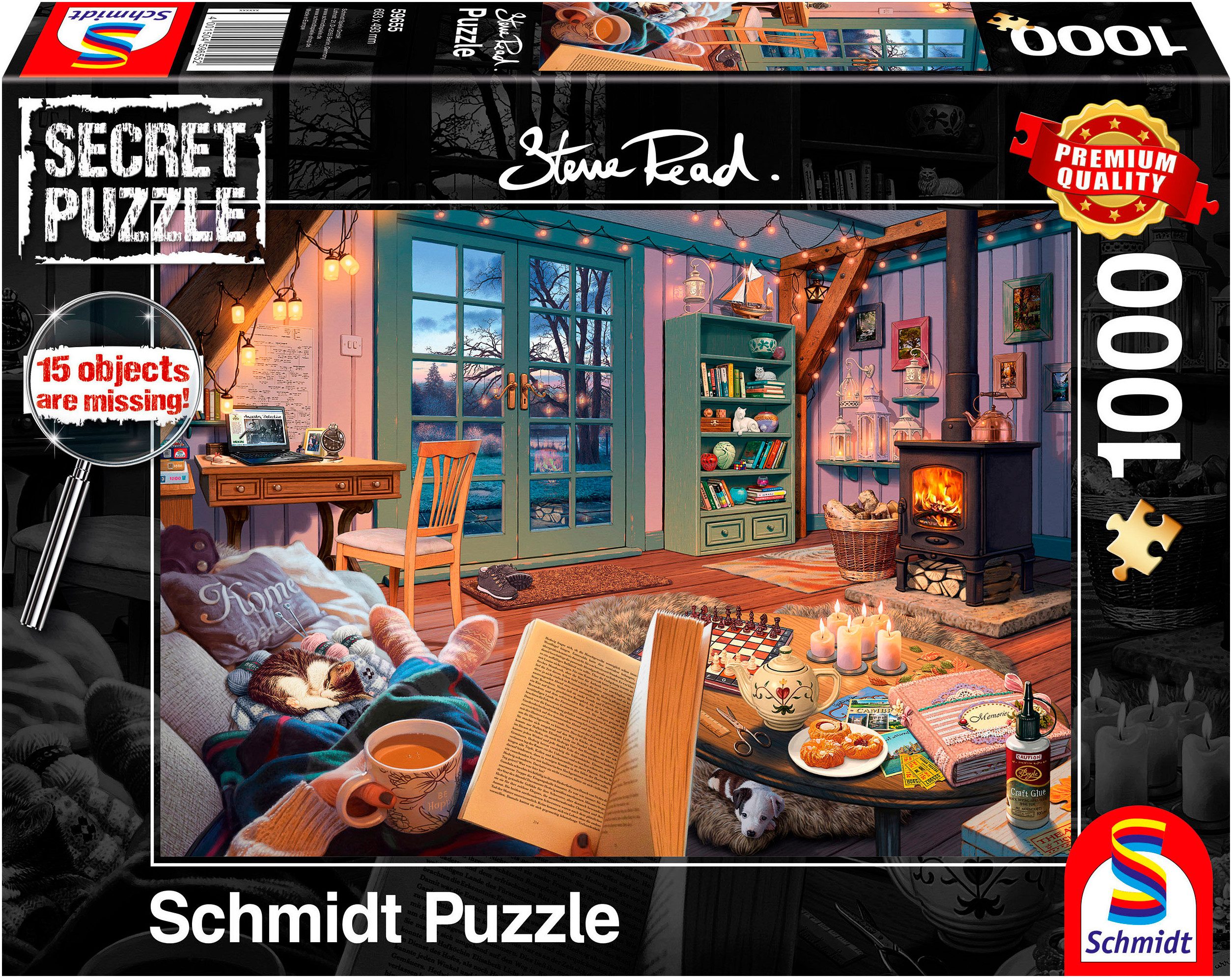 Schmidt Spiele Puzzle Secret, Im Ferienhaus von Steve Read, 1000 Puzzleteil günstig online kaufen